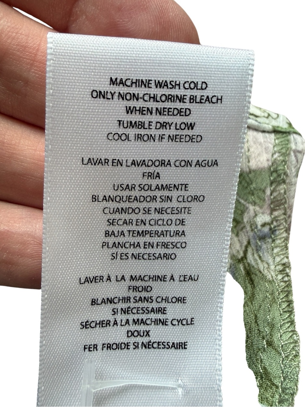KUT From The Kloth Sage Green Floral Blouse Medium Cottagecore Boho Peasant Top - Picture 9 of 10